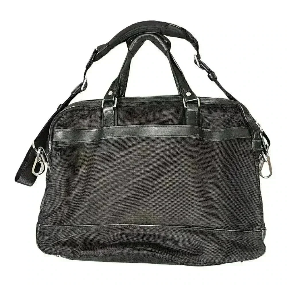 Tumi Bedford T-Pass Carlton Briefcase Black Nylon Leather 29256D